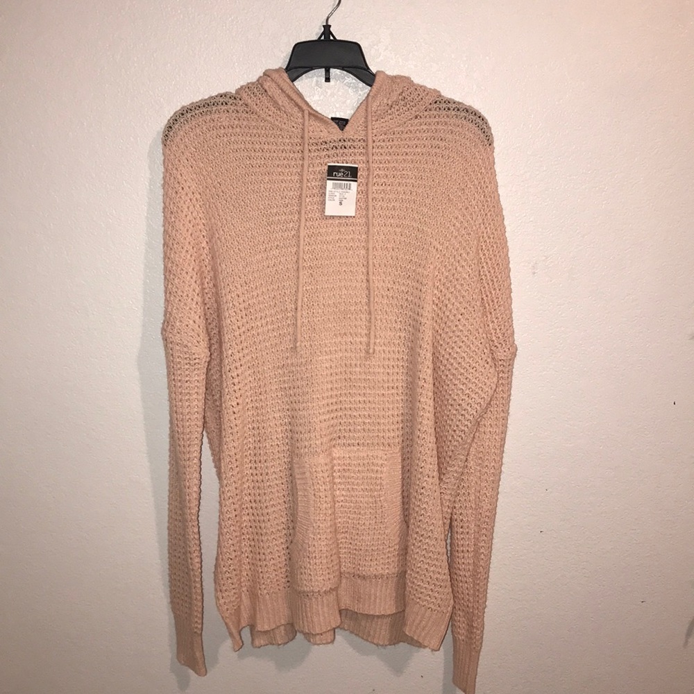 Pink knit sweater